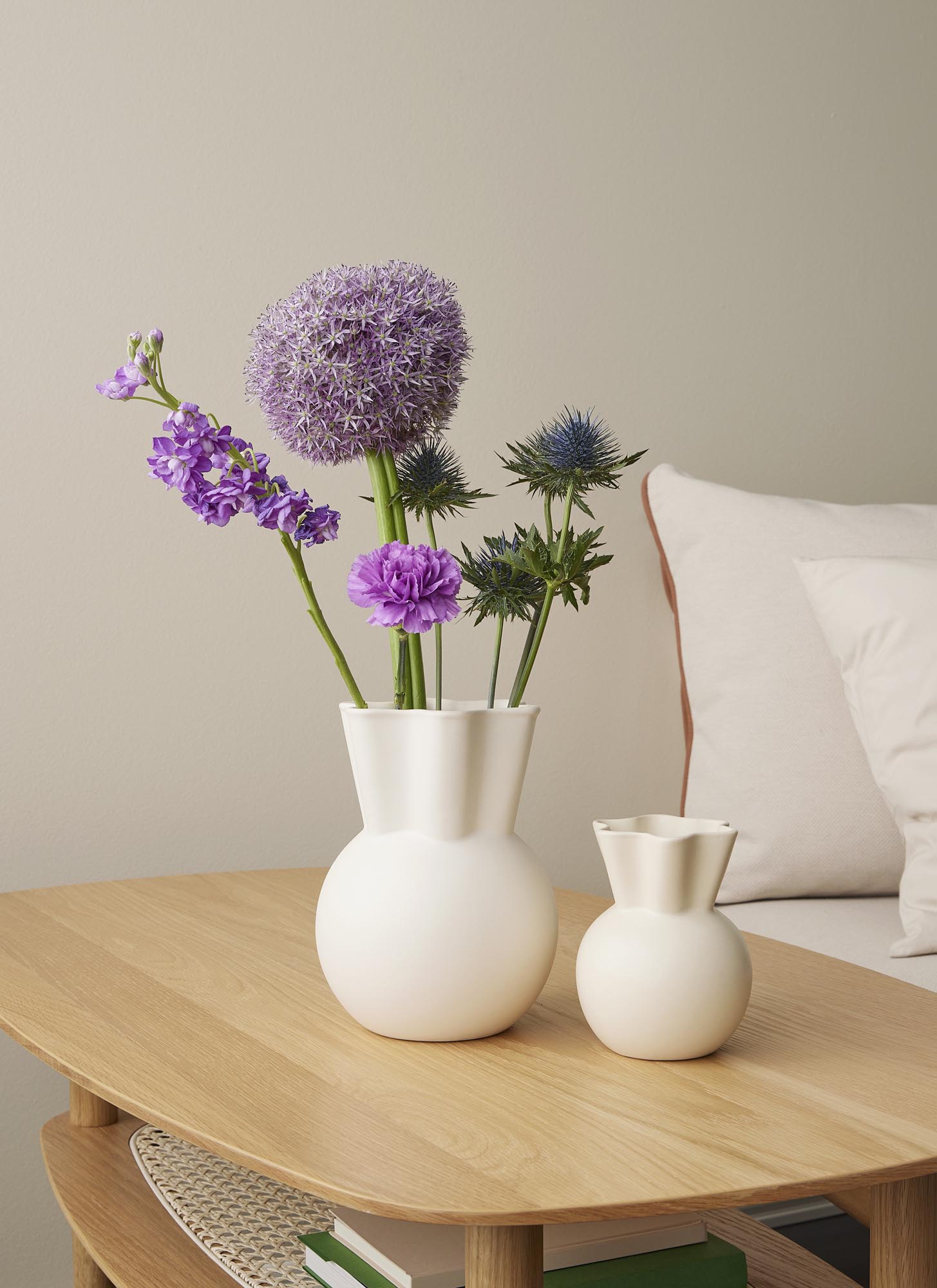 Vase, buet topp, liten