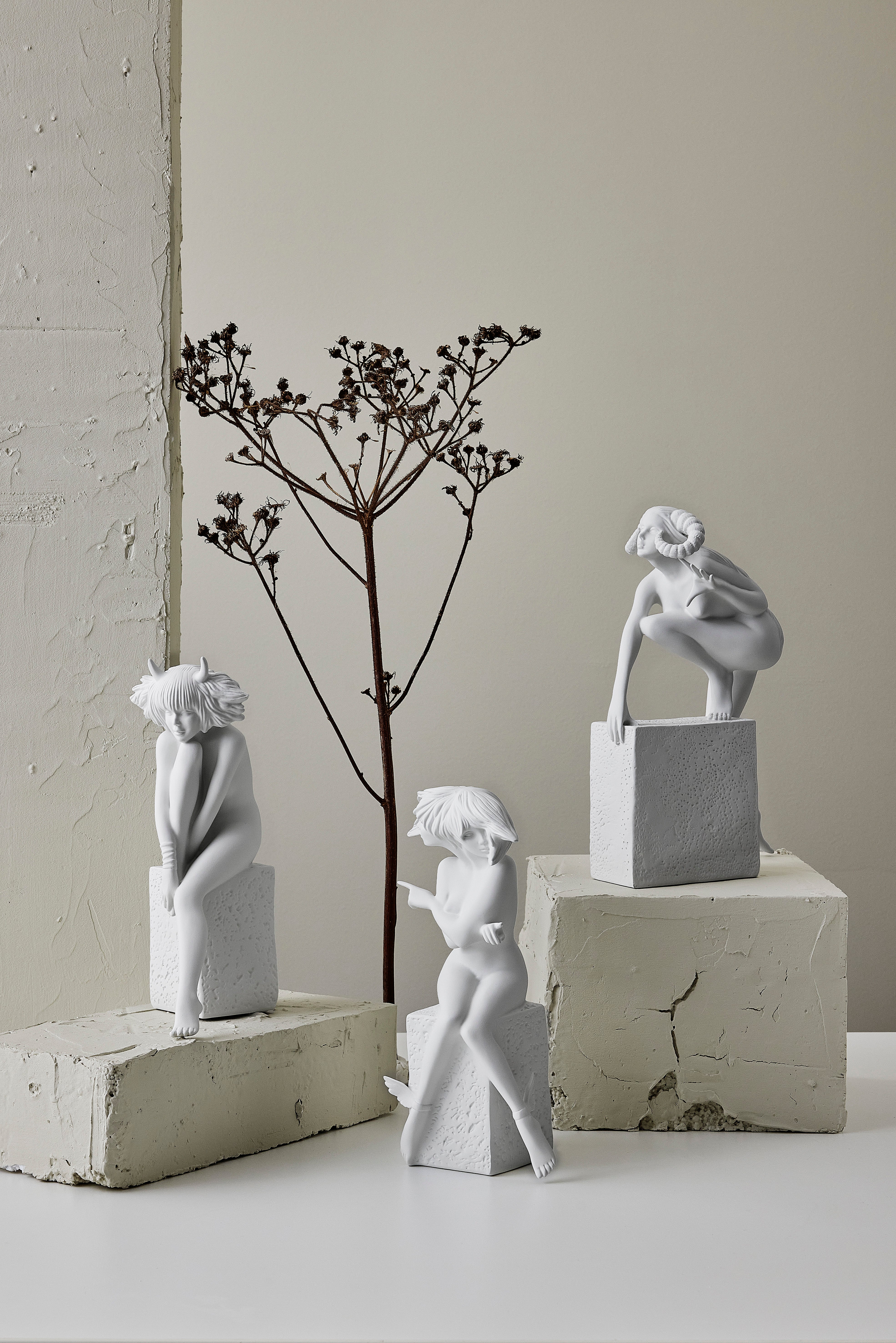 Tvillingene, Christel, porselen