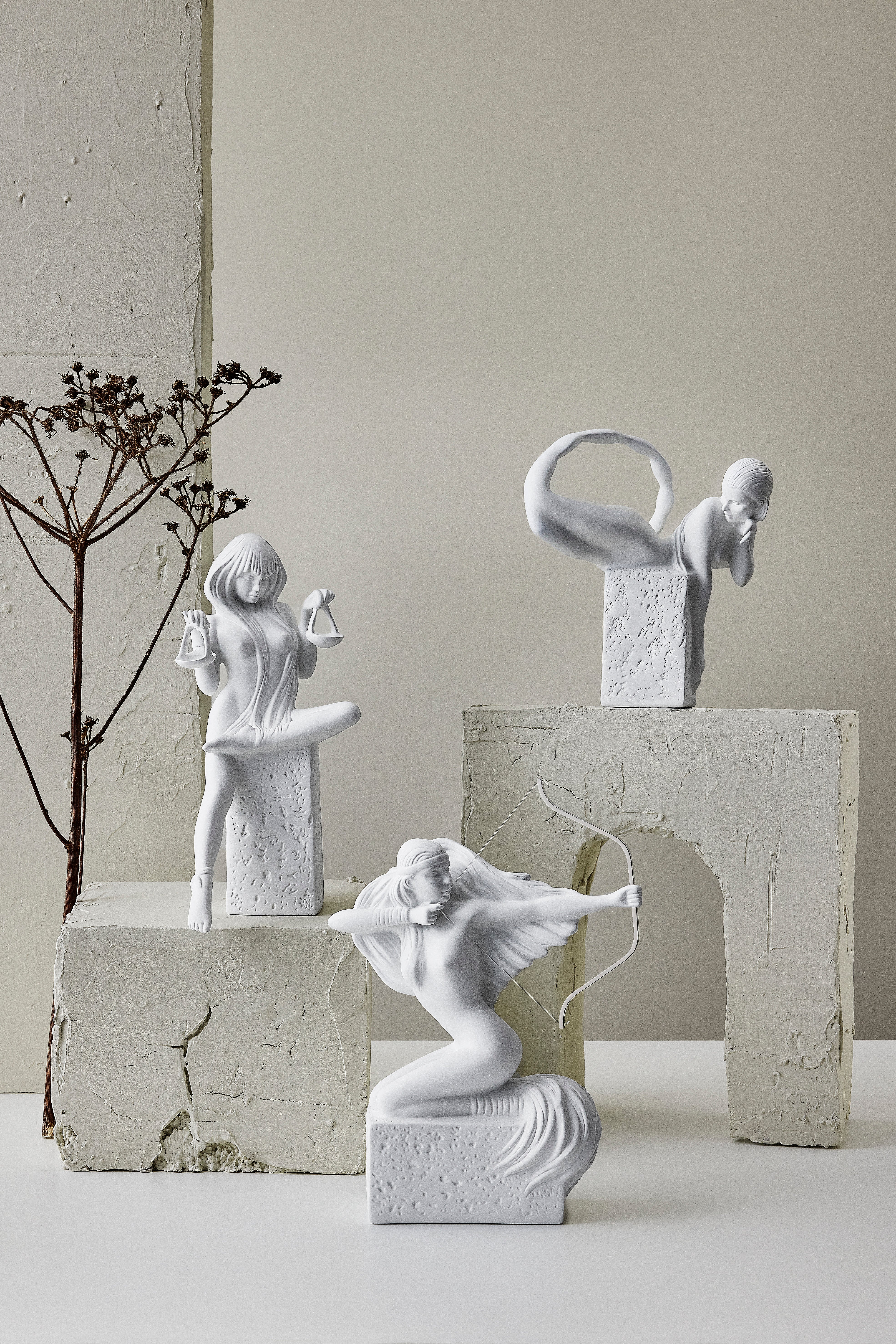 Skorpionen, Christel, porselen