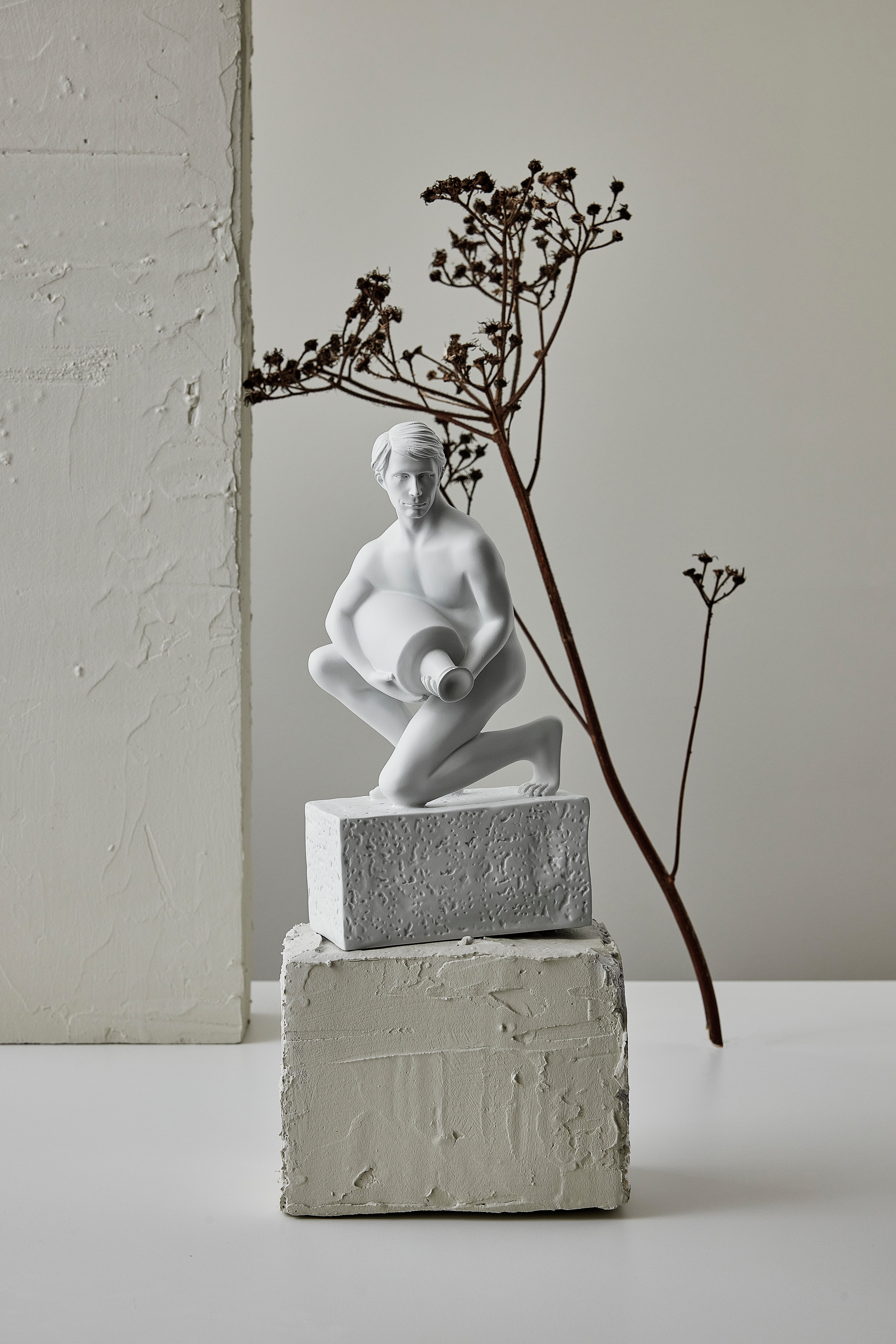 Vannmann, Christel, mann, porselen