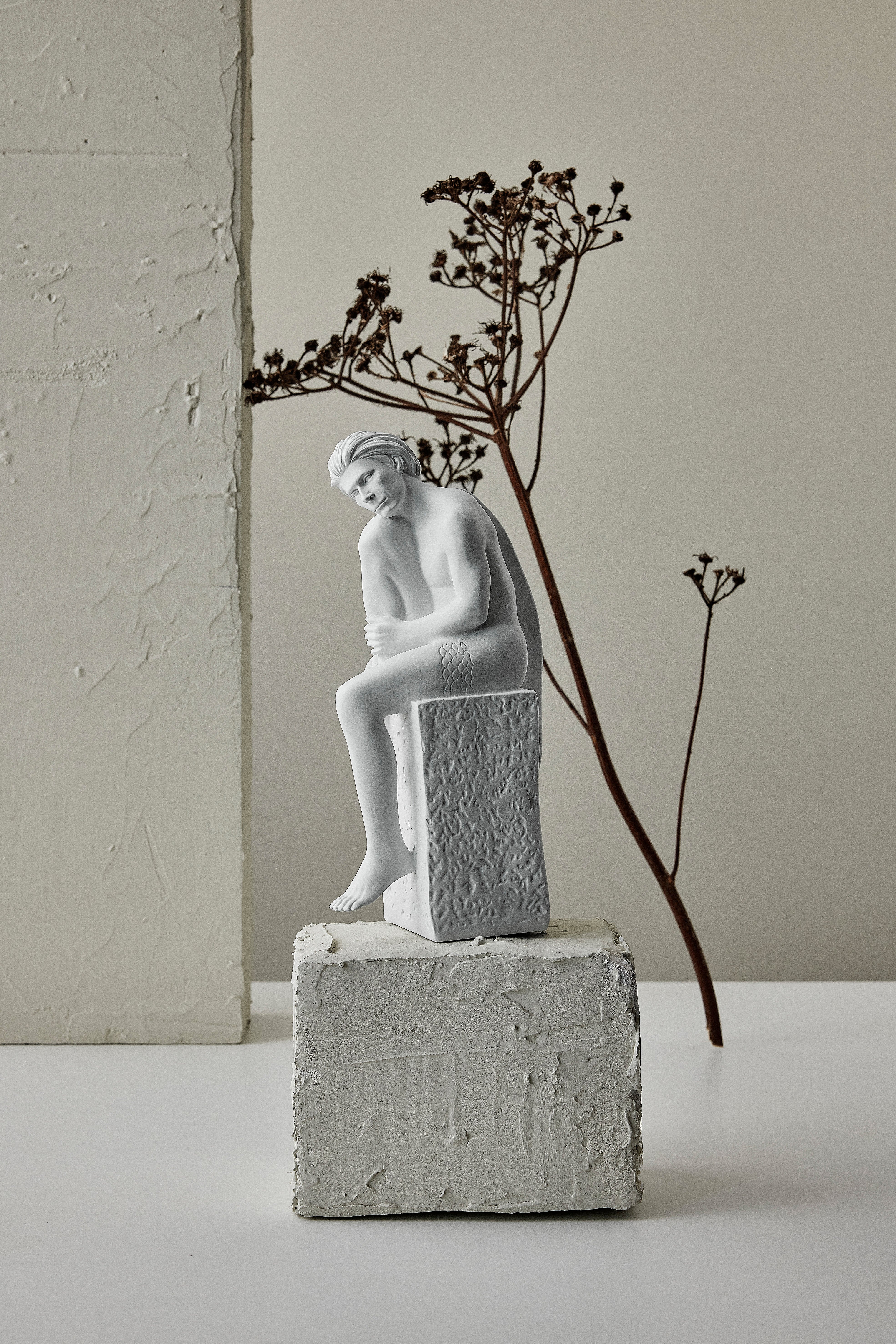 Fiskene, Christel, mann, porselen