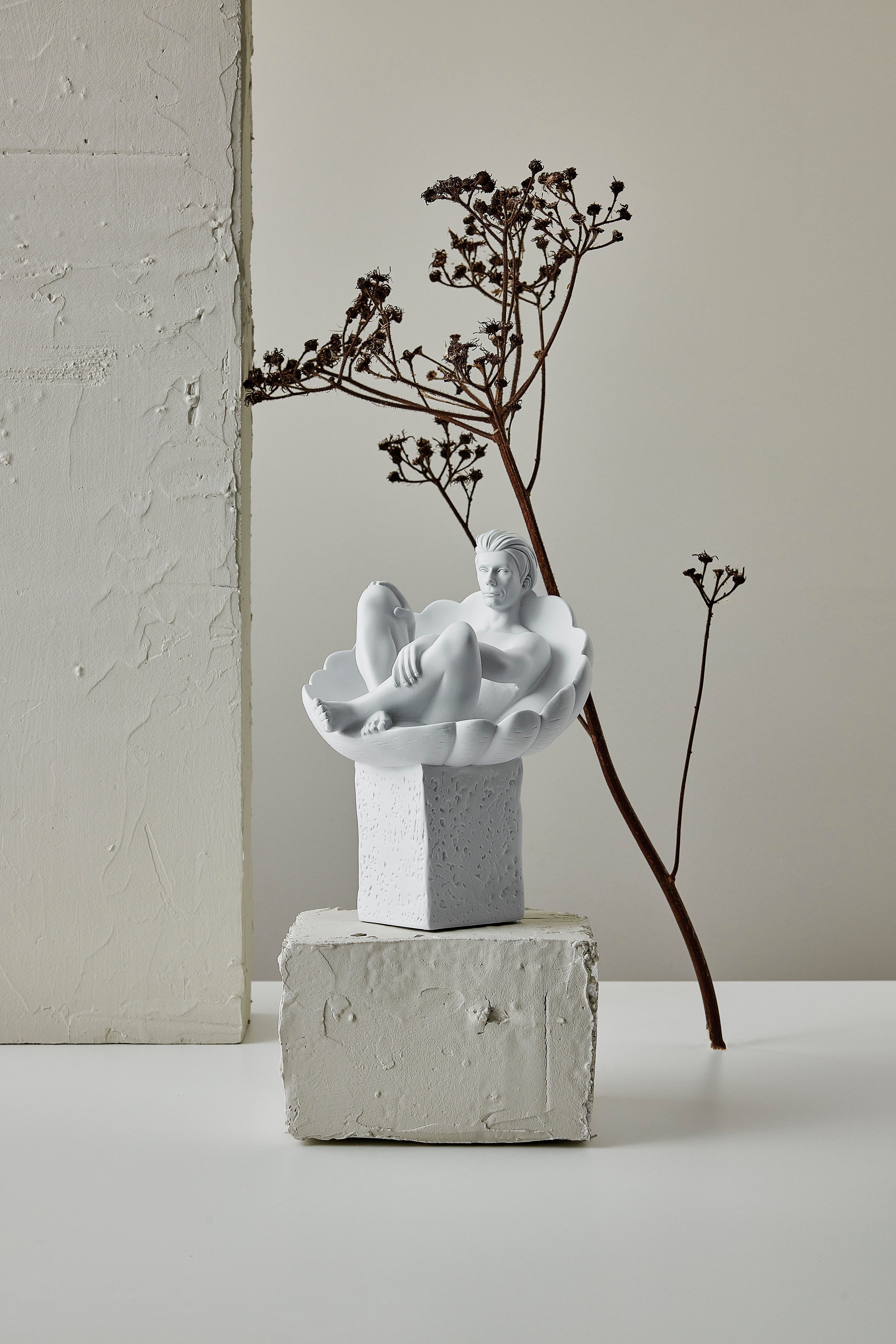 Krepsen, Christel, mann, porselen