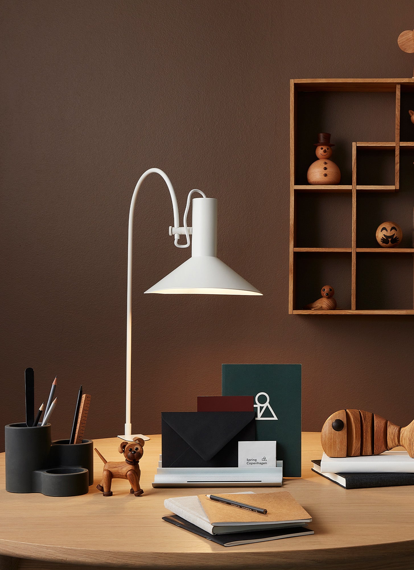 Formel bordlampe (hvit)