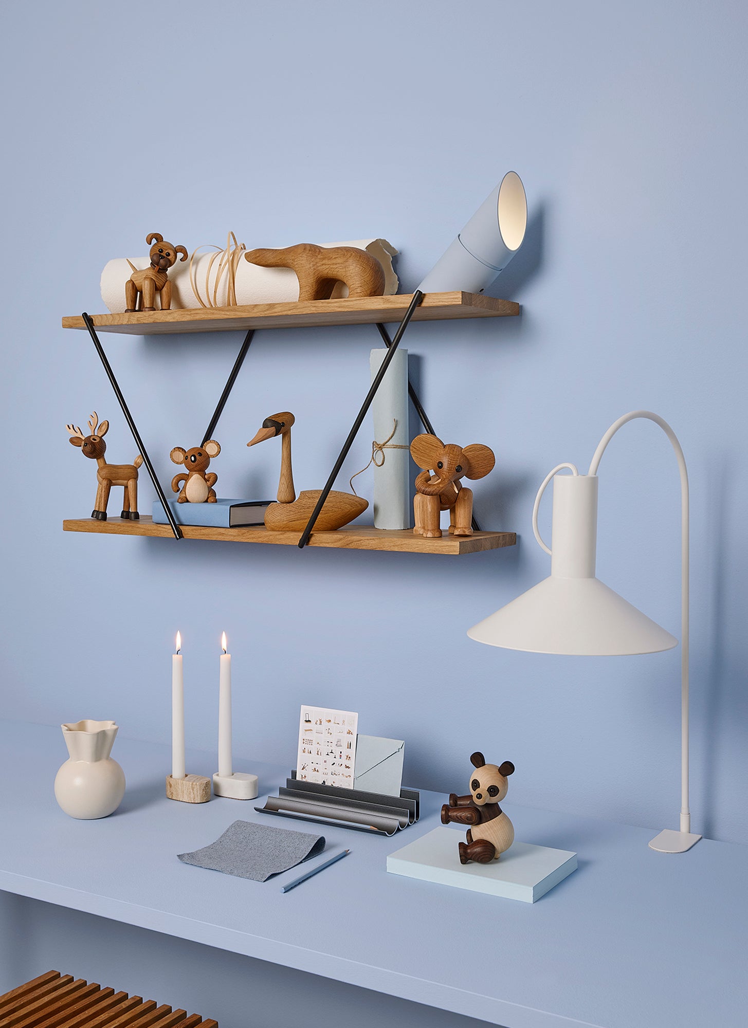 Formel bordlampe (hvit)
