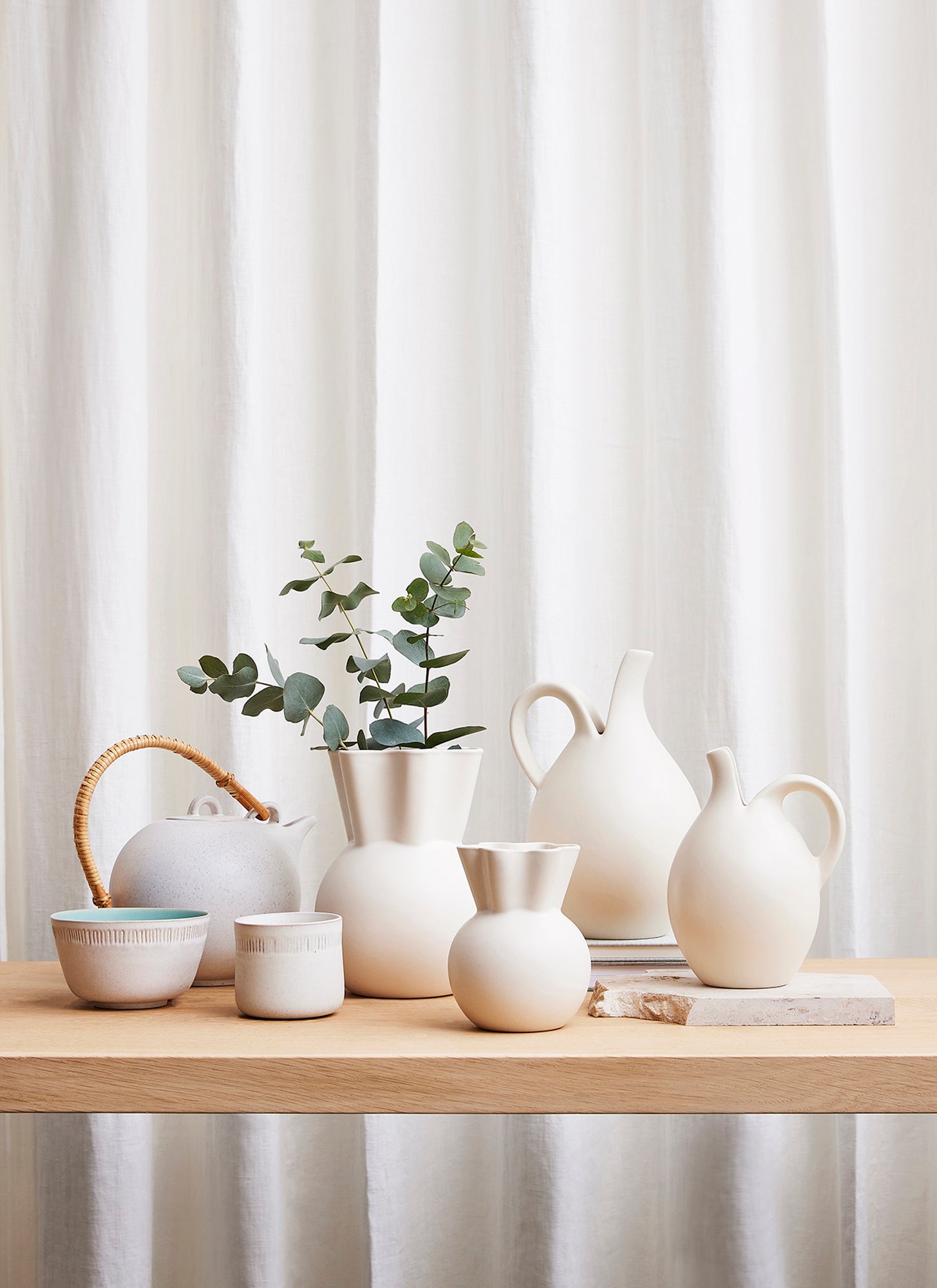 Vase, buet topp, liten