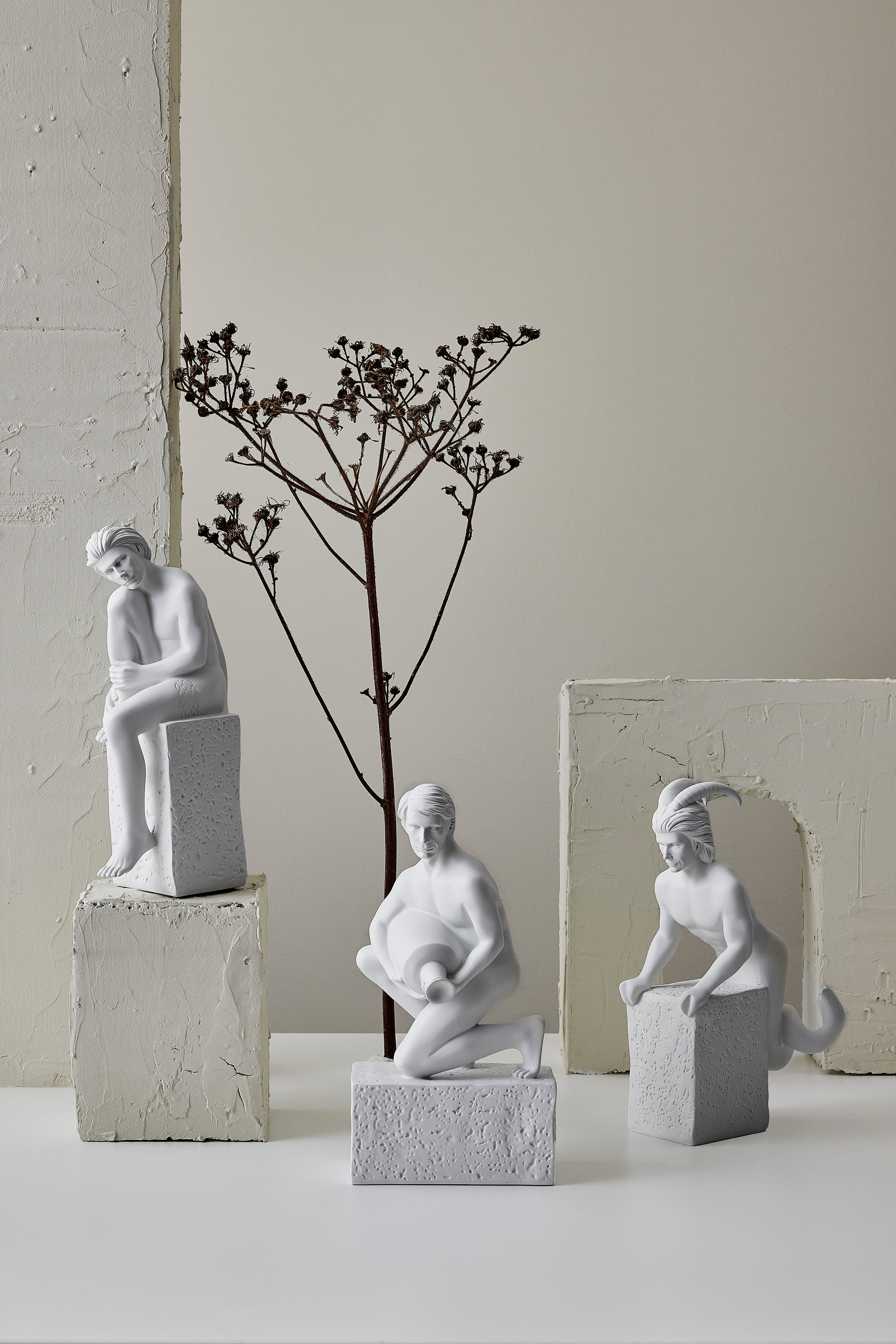 Fiskene, Christel, mann, porselen