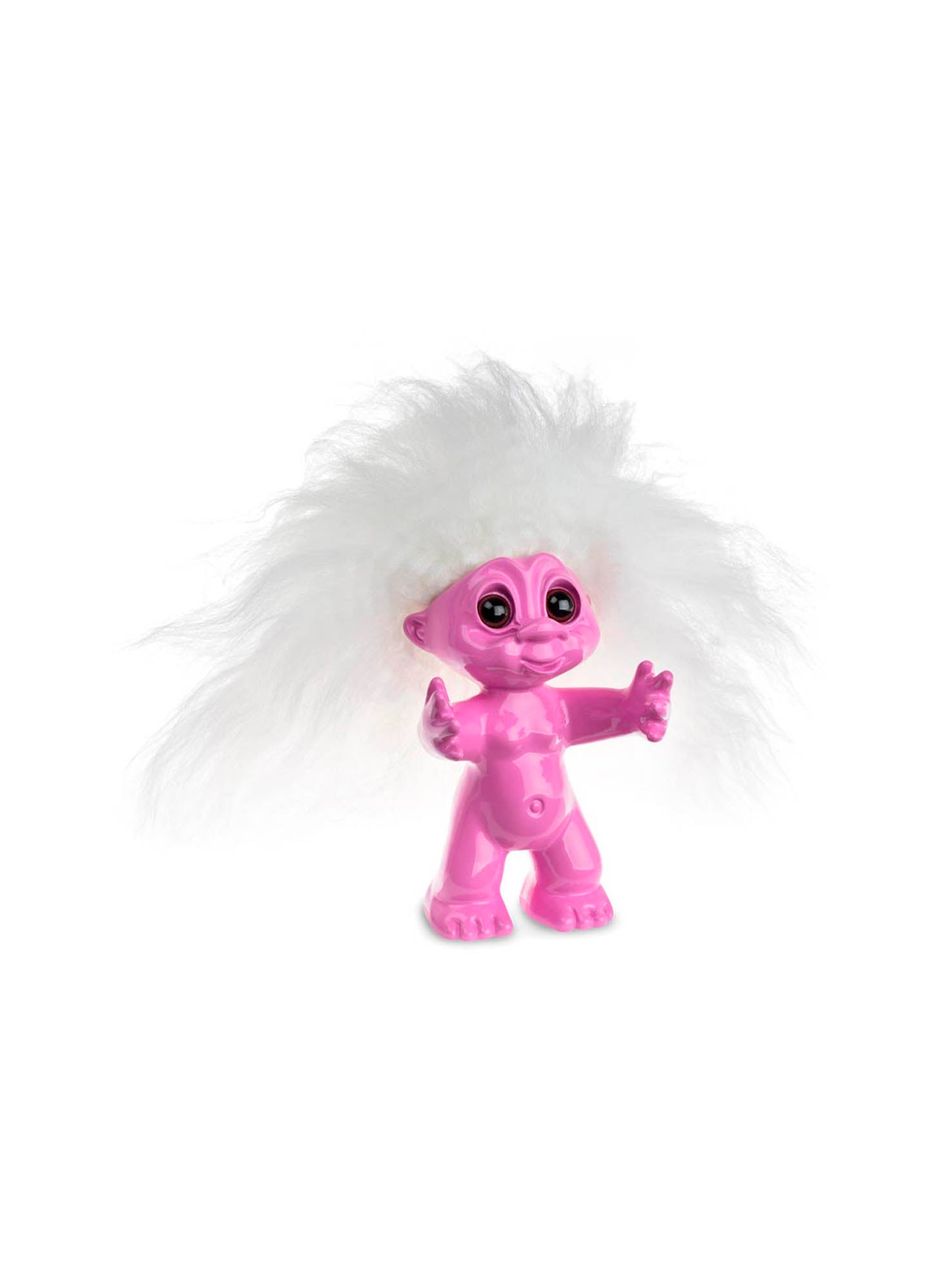 Lykketroll (rosa, 9 cm)