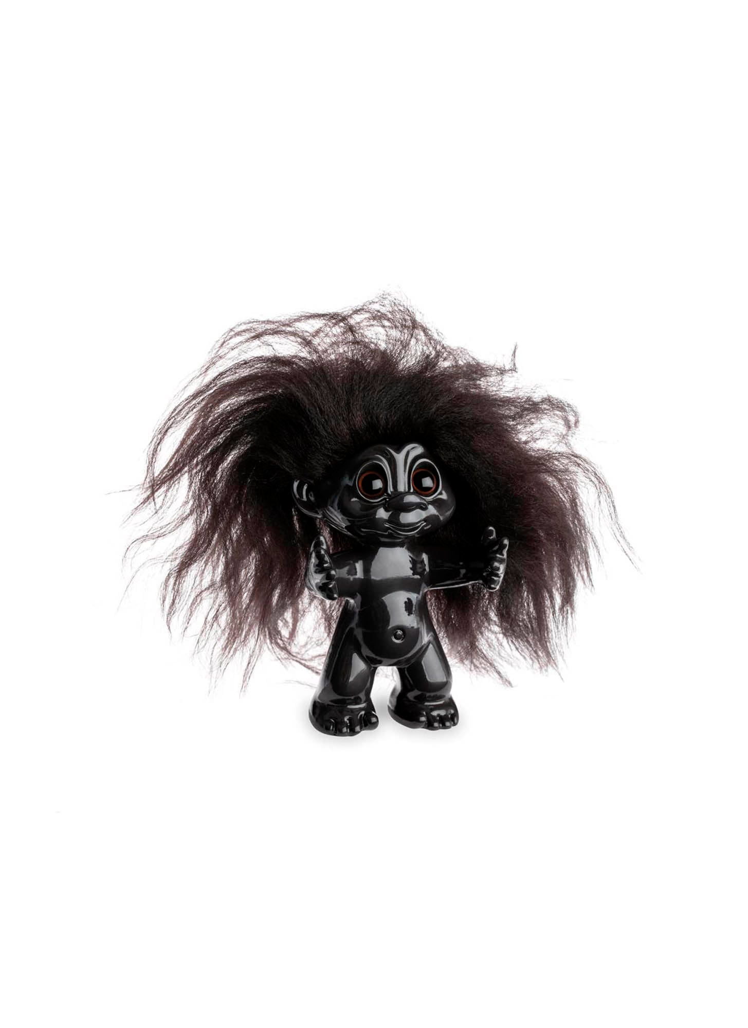 Lykketroll (mørkebrun, 9 cm)