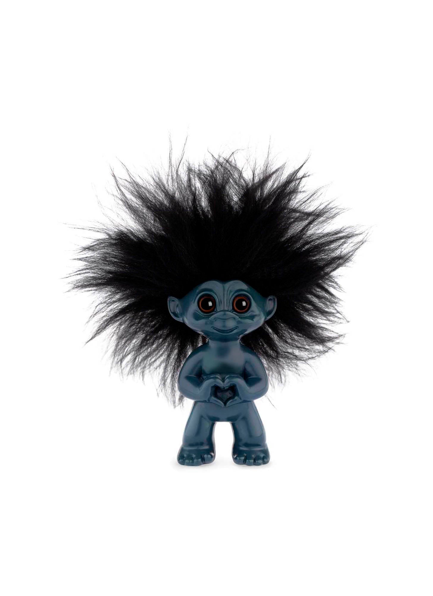 Lykketroll (mørkeblå, 9 cm)