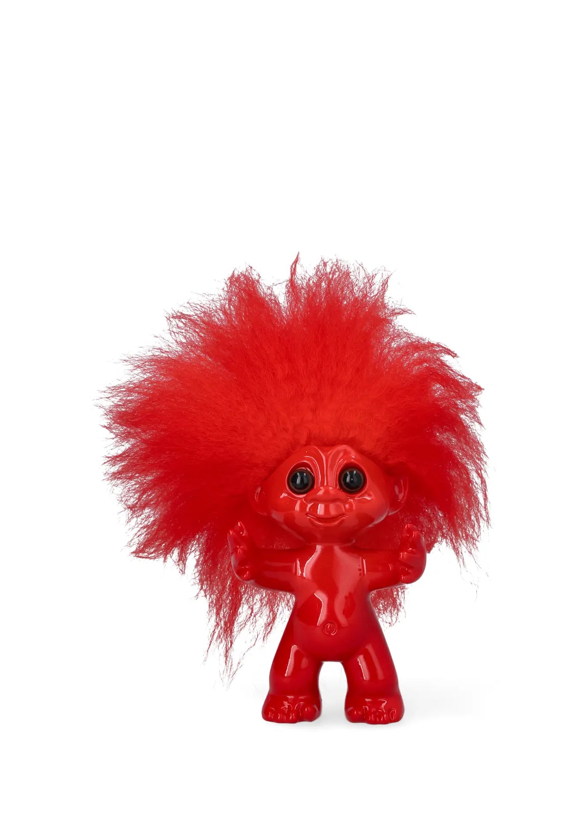 Lykketroll, rød, 9 cm